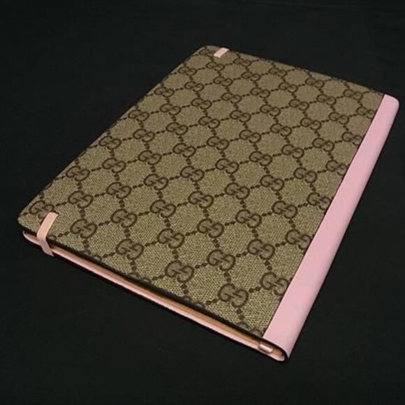 Gucci Disney Collaboration Daisy GG Pattern Leather Notebook Brown - Picture 2 of 4